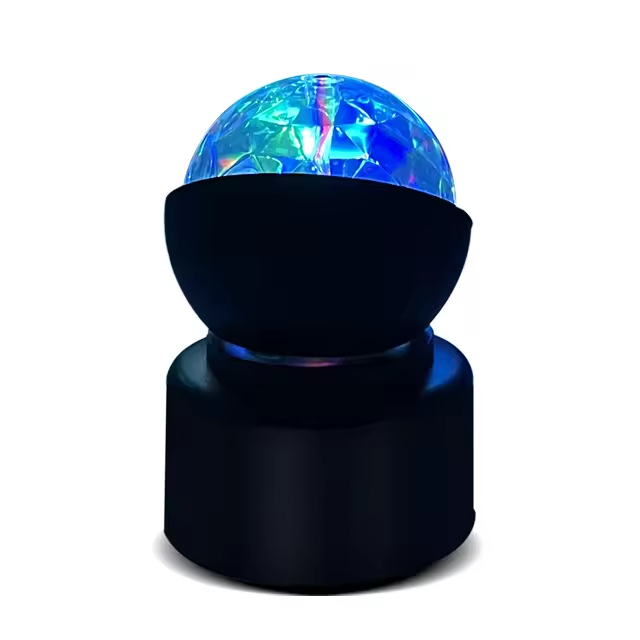 Tiny disco light: Explodes with vivid, swirling patterns. Compact size, big visual punch—unique, immersive glow for any space, anytime.